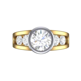 Cubic Zirconia Engagement Ring- Customer Designed Style 7768