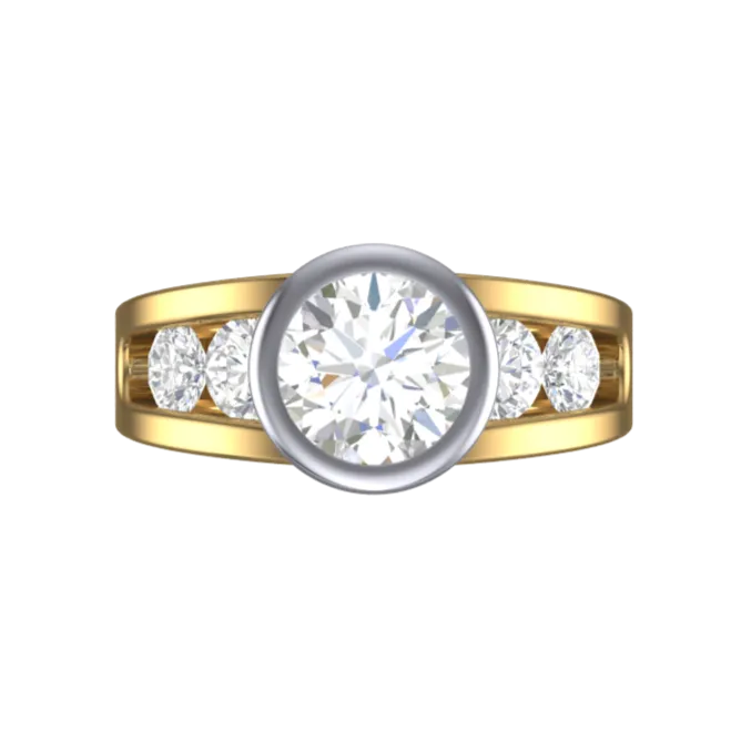 Cubic Zirconia Engagement Ring- Customer Designed Style 7768