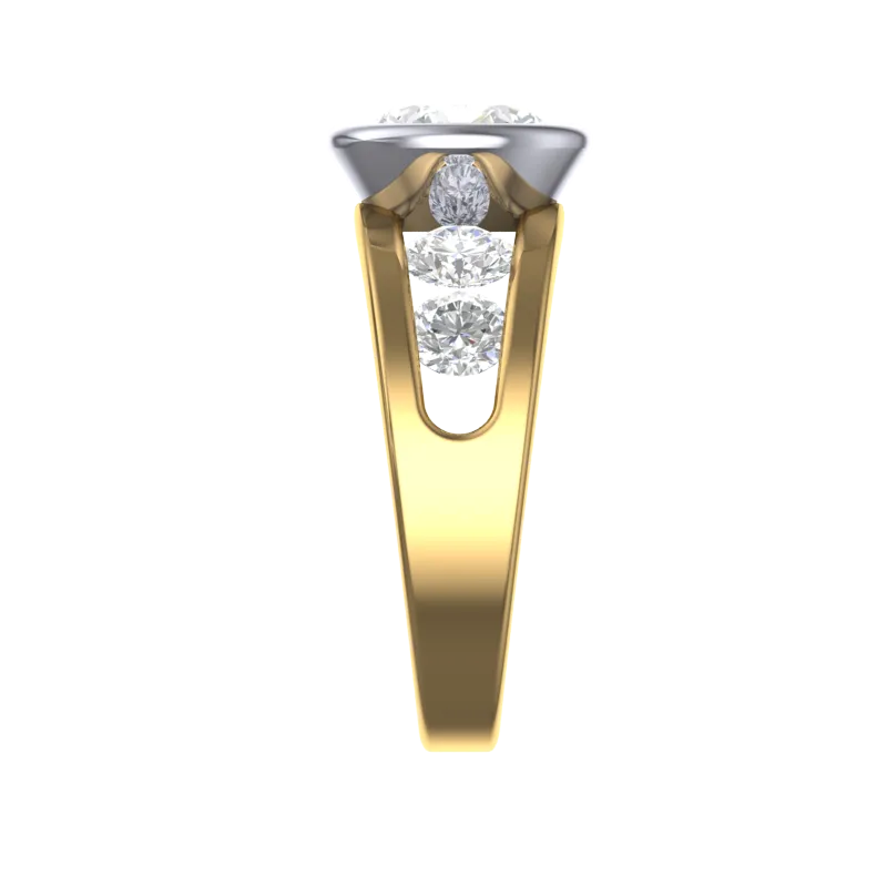 Cubic Zirconia Engagement Ring- Customer Designed Style 7768