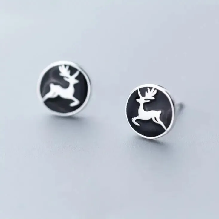 Dainty Crystal Zircon Holiday Snowflake Stud & Drop Charm Earrings