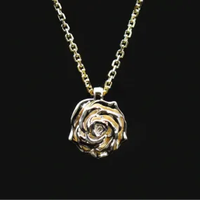 Dainty Rose Necklace In Gold