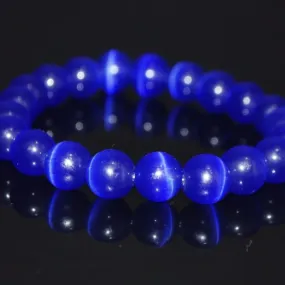 Dark Blue Mexican Opal Tiger Eye Gemstone Men / Women's Bracelets