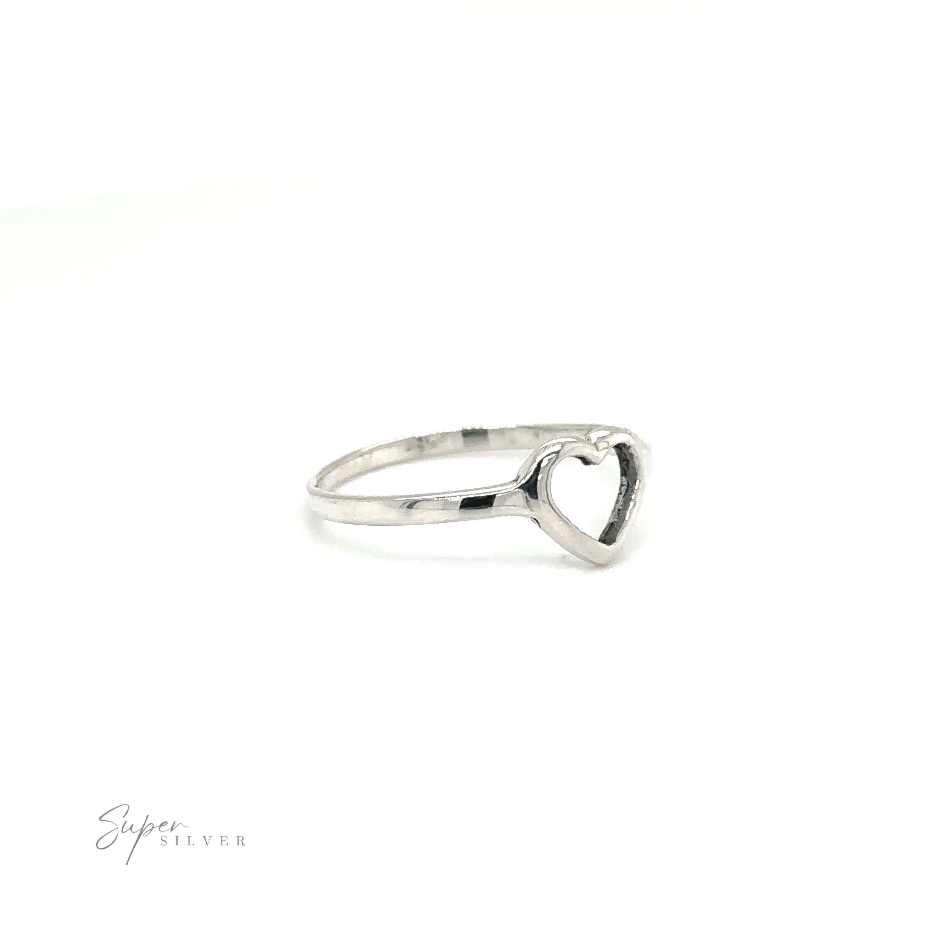Delicate Heart Outline Ring