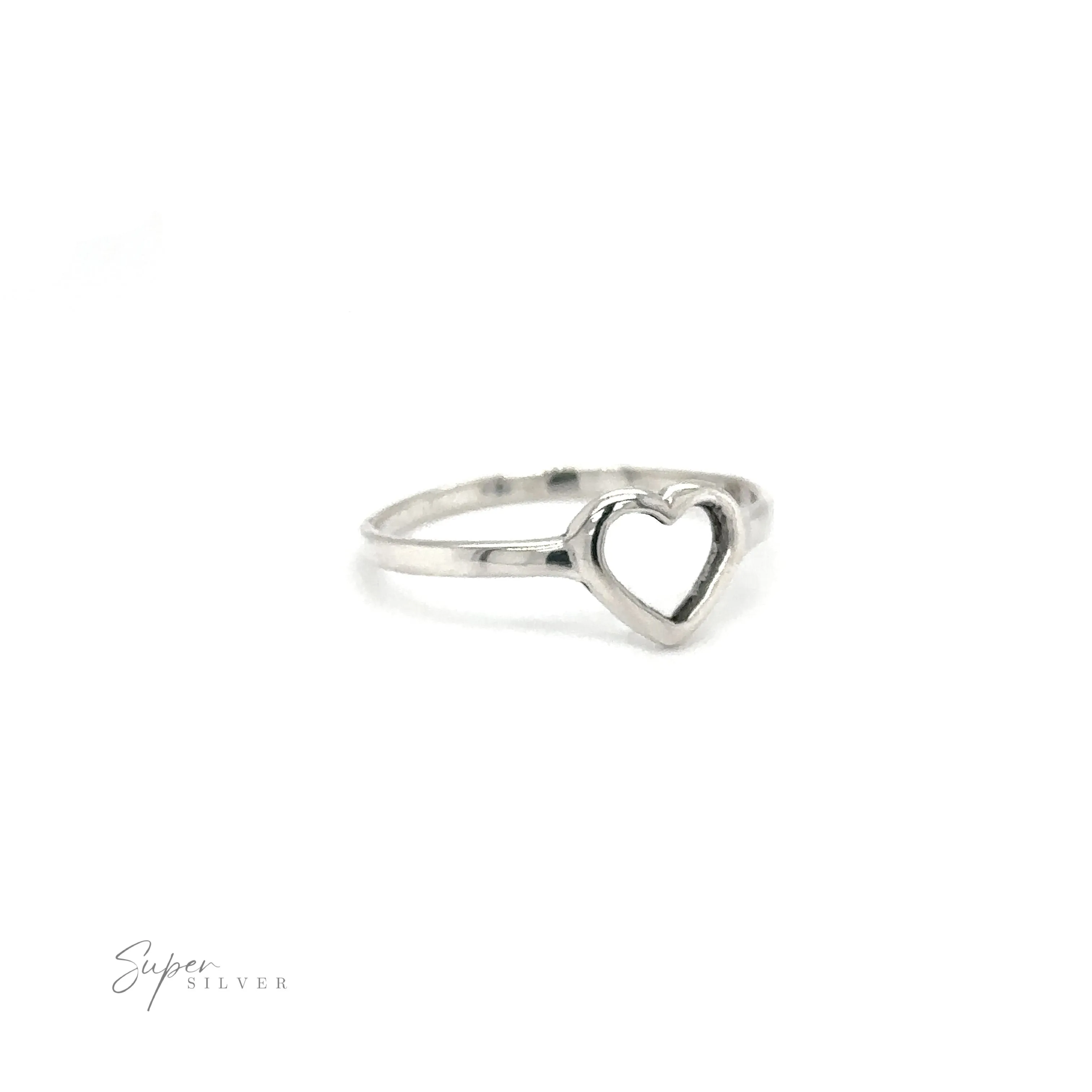Delicate Heart Outline Ring