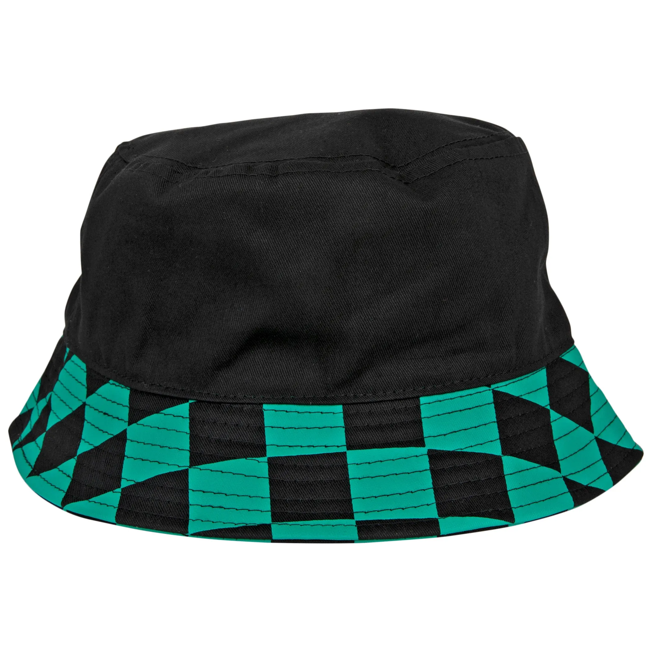 Demon Slayer Tanjiro Bucket Hat w/ Checkered Brim