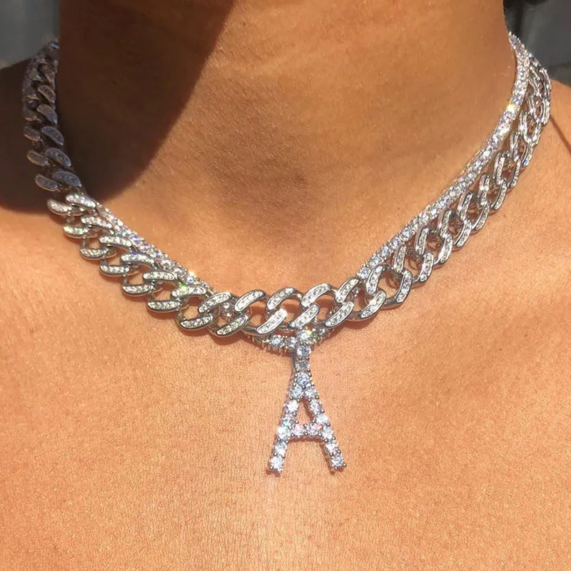Diamond Initial Necklace, Alphabet Necklace, Personalized Jewelry, A to Z Letter Necklace, Dainty Necklace, Monogram Necklace, Gift for Her