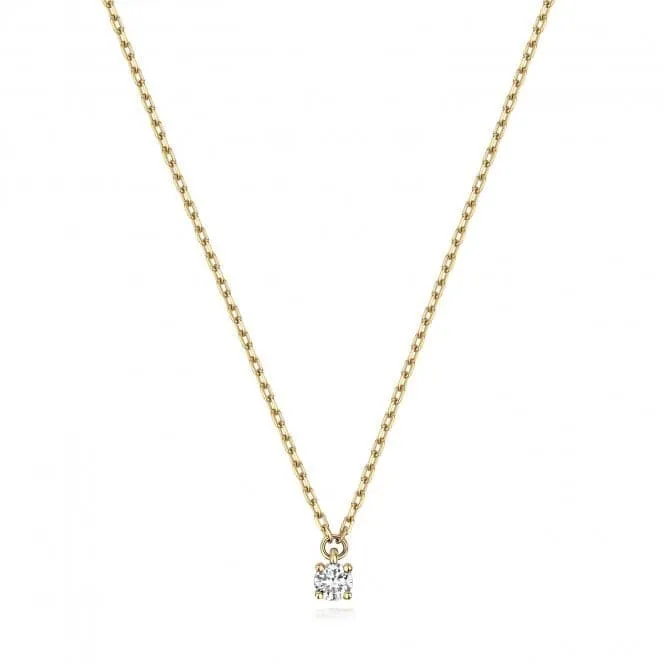 Diamond Jewellery 9ct Gold Diamond Necklace ND132