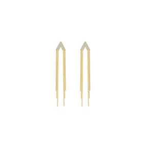 Donatello Tassle Gold Earrings