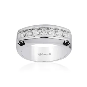Enchanted Disney Fine Jewelry 14K White Gold 3/4 Cttw Mens Ring