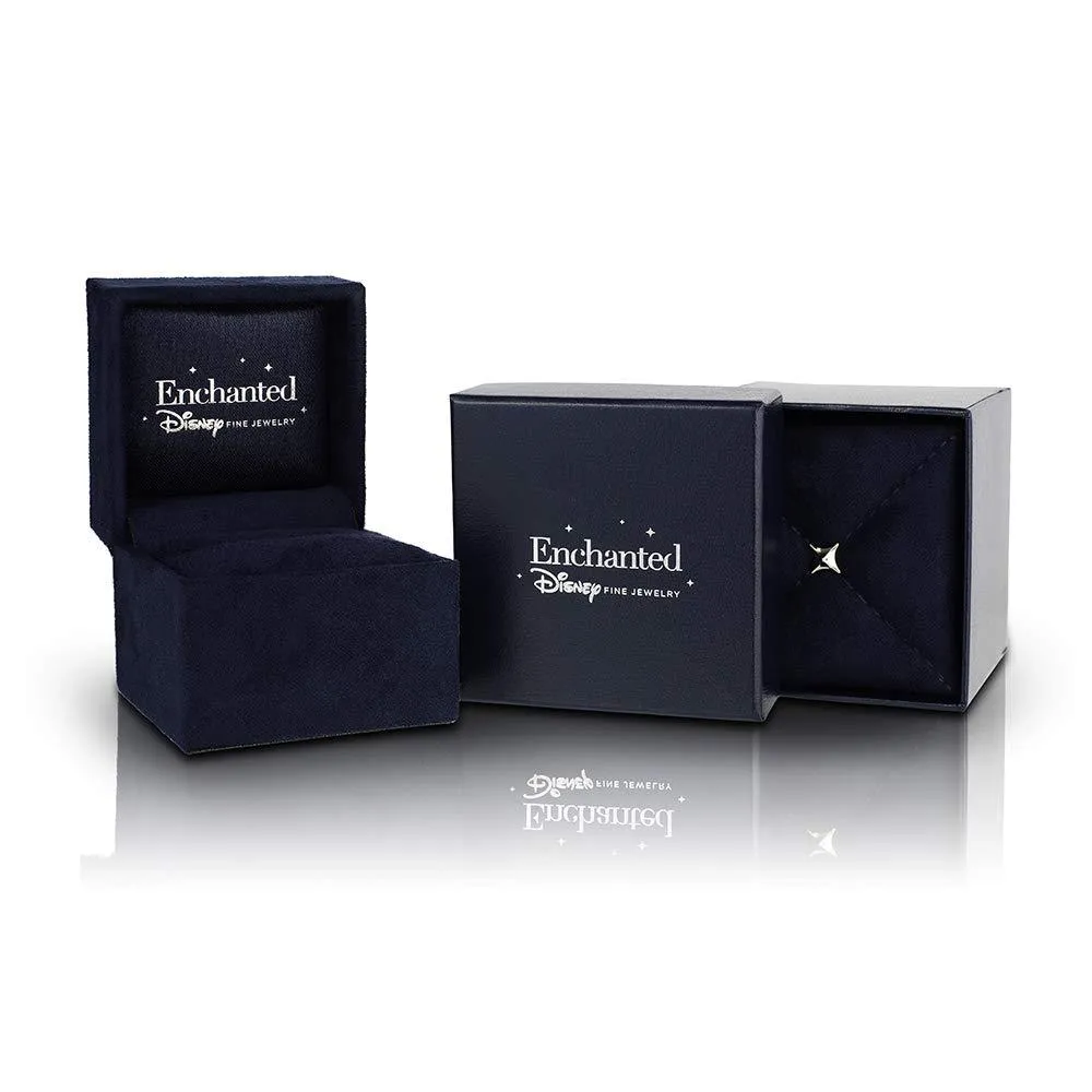 Enchanted Disney Fine Jewelry 14K White Gold 3/4 Cttw Mens Ring