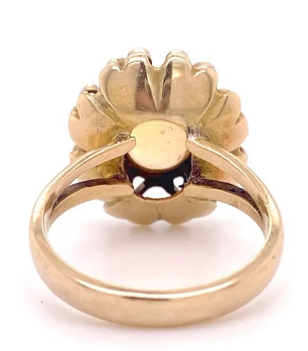 Estate Opal Filigree Ring