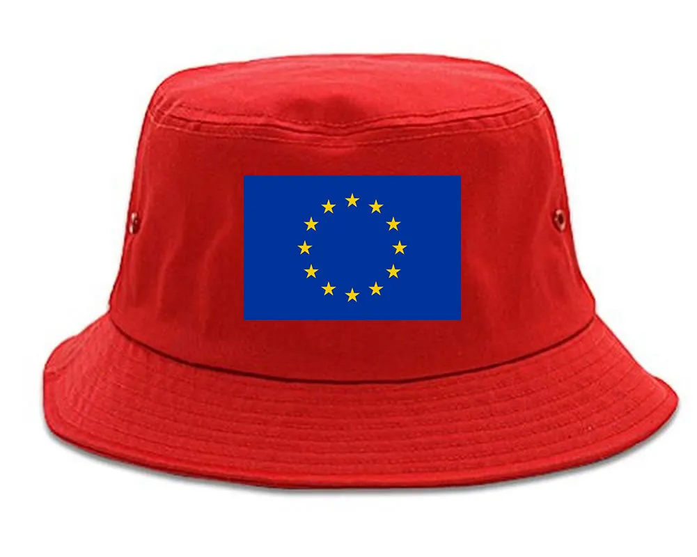 European Union Flag Chest Mens Bucket Hat