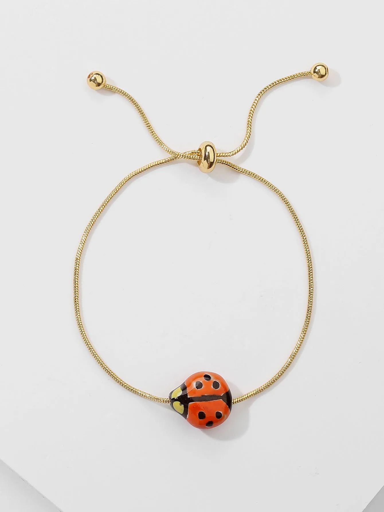 Fashion Jewelry Ceramic Fish Snake Chain Drawstring Bracelet