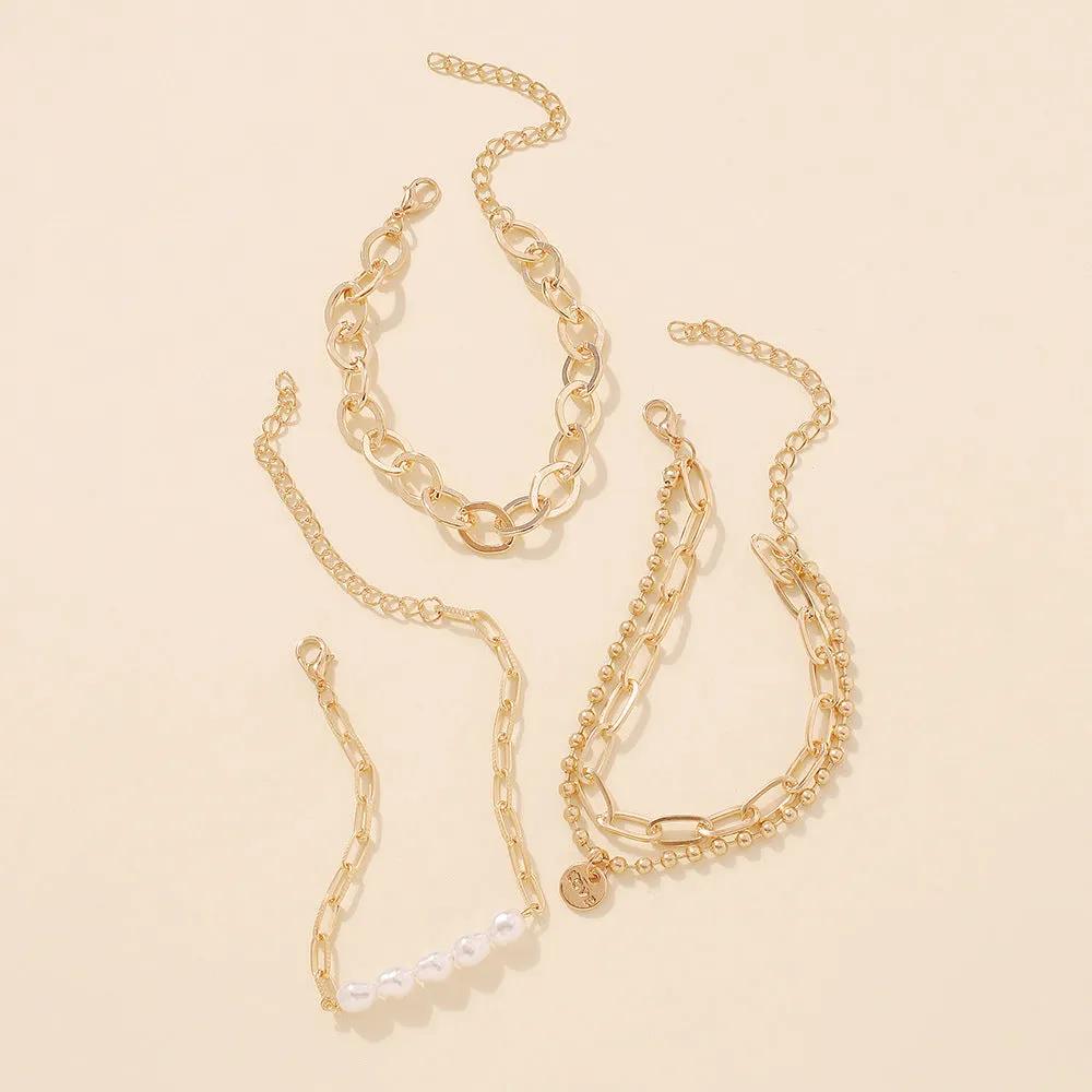 Fashion Jewelry Geometric Pearl Retro Jewelry Women