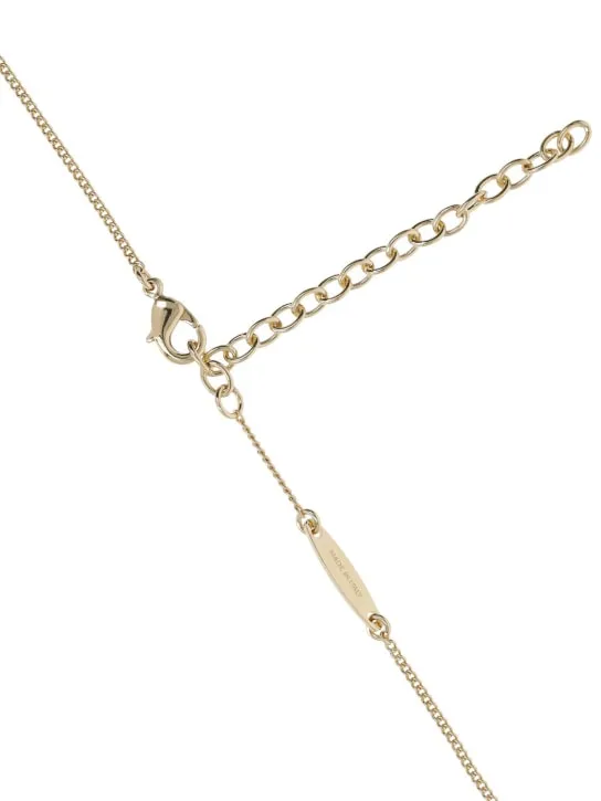 Ferragamo   Gancio 3D crystal charm necklace 
