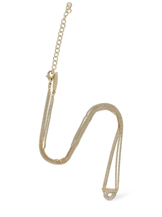 Ferragamo   Ganstrass crystal long necklace 