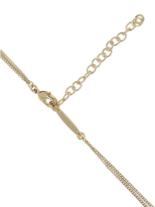 Ferragamo   Ganstrass crystal long necklace 
