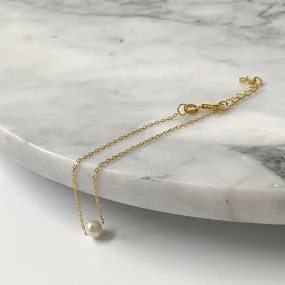 Freshwater Pearl and Gold Bracelet | Single Pearl