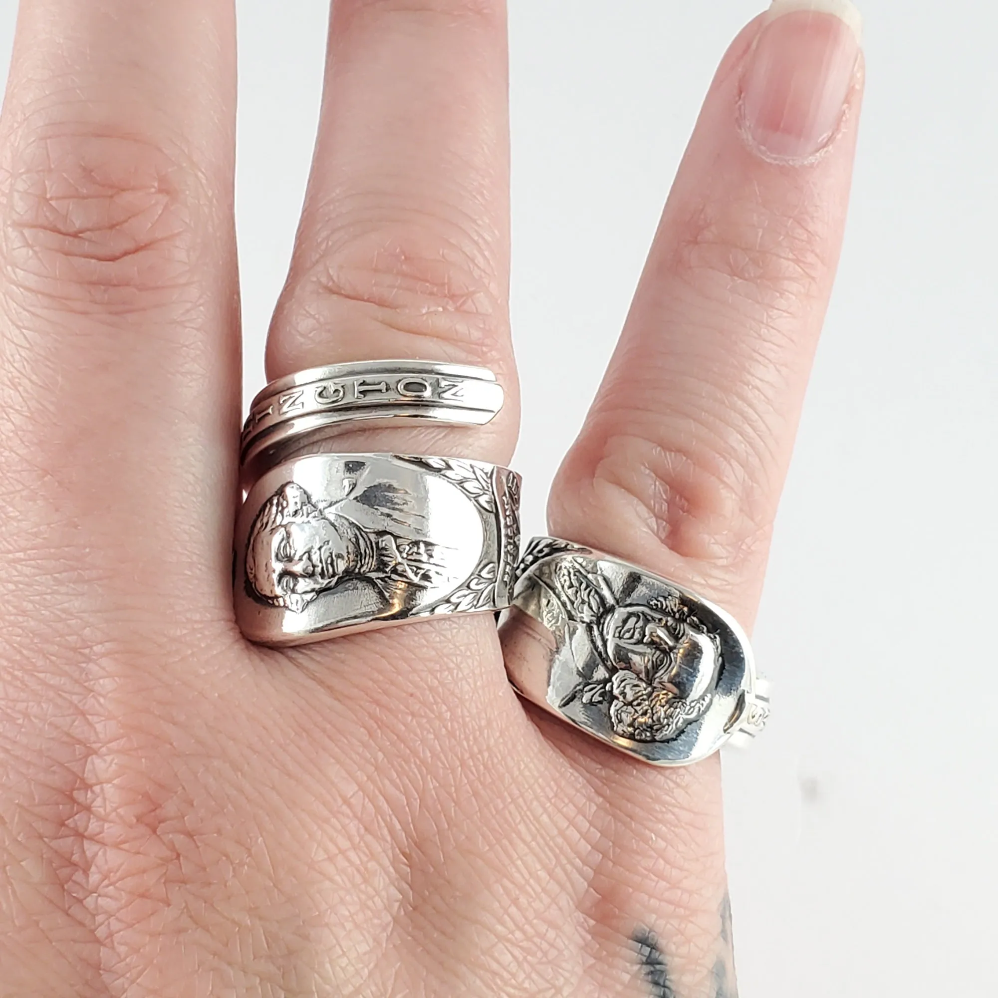 George Washington Presidential Spoon Ring - Made to Order