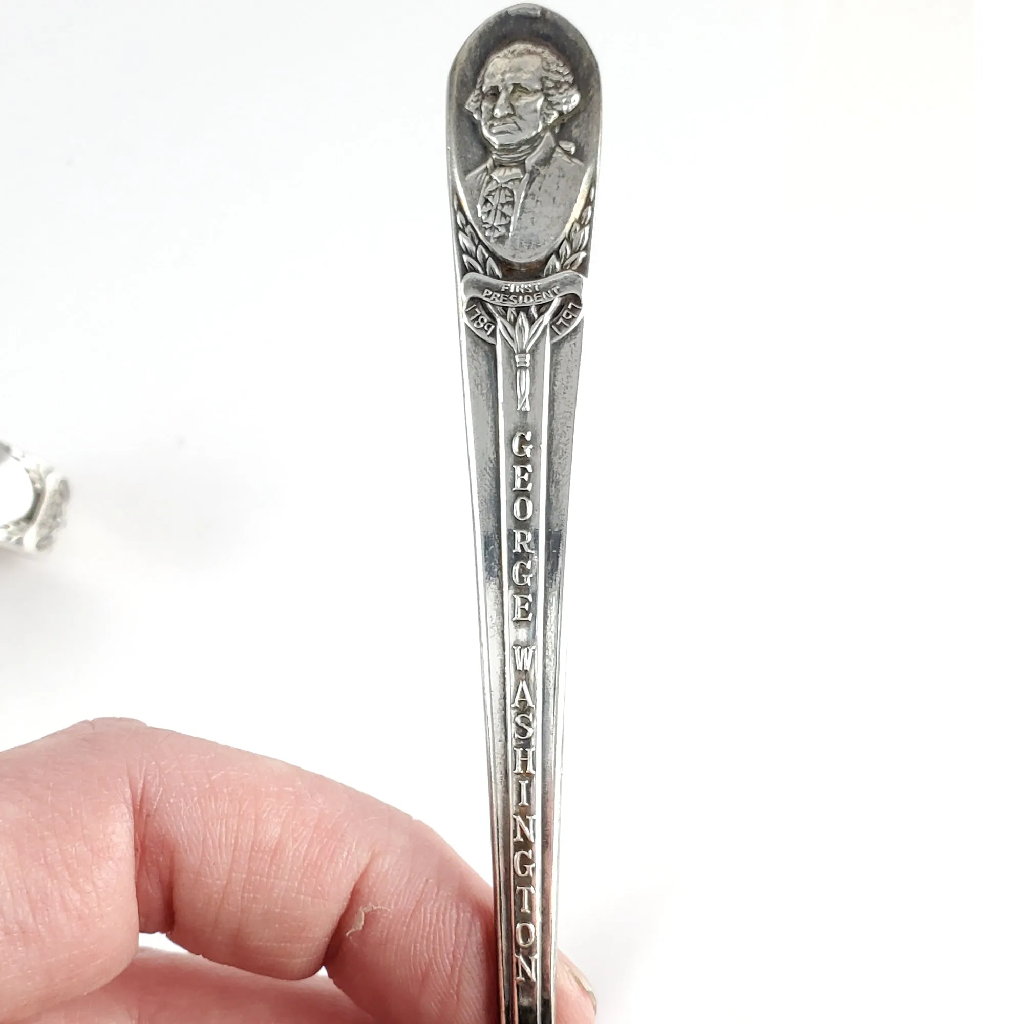 George Washington Presidential Spoon Ring - Made to Order