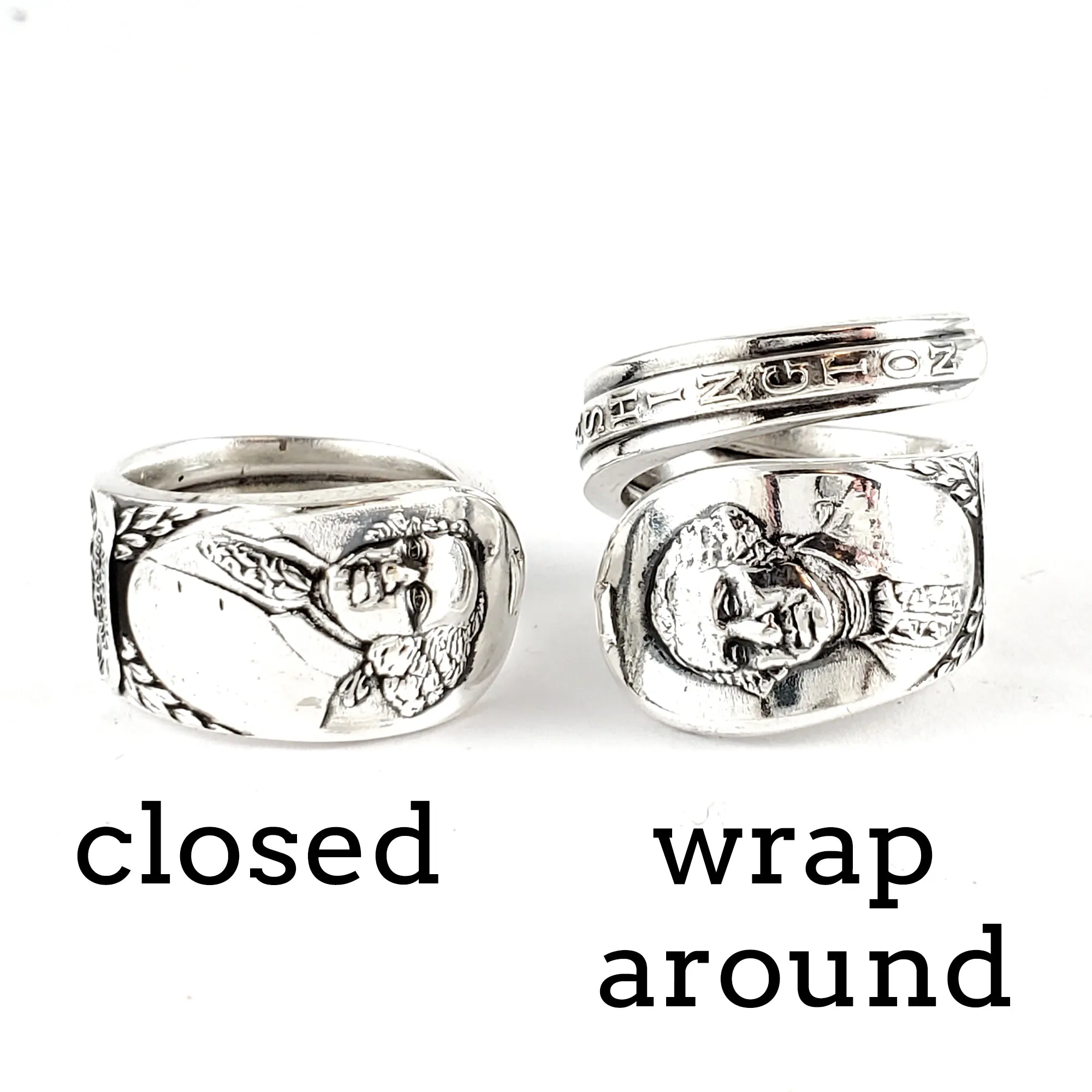 George Washington Presidential Spoon Ring - Made to Order