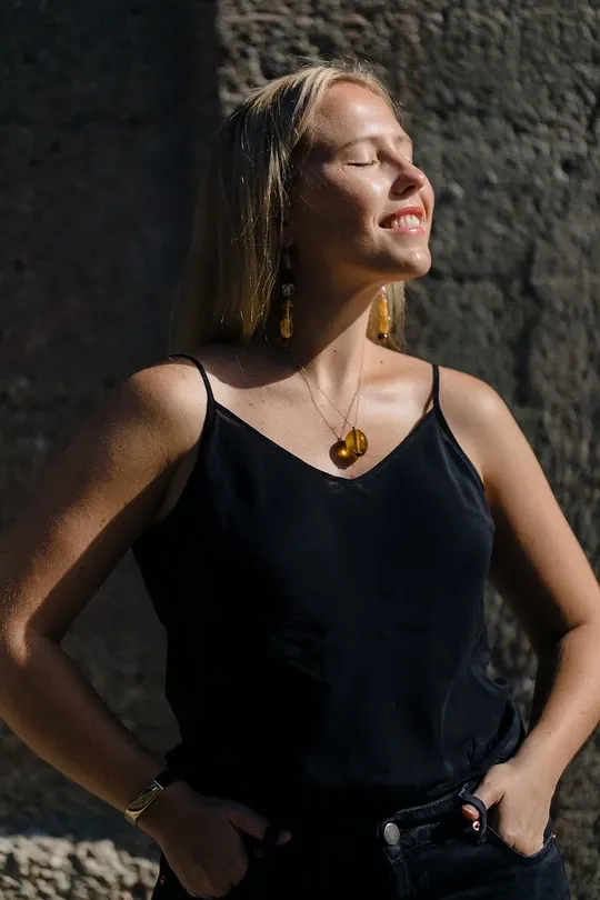 Glass Egg Necklace