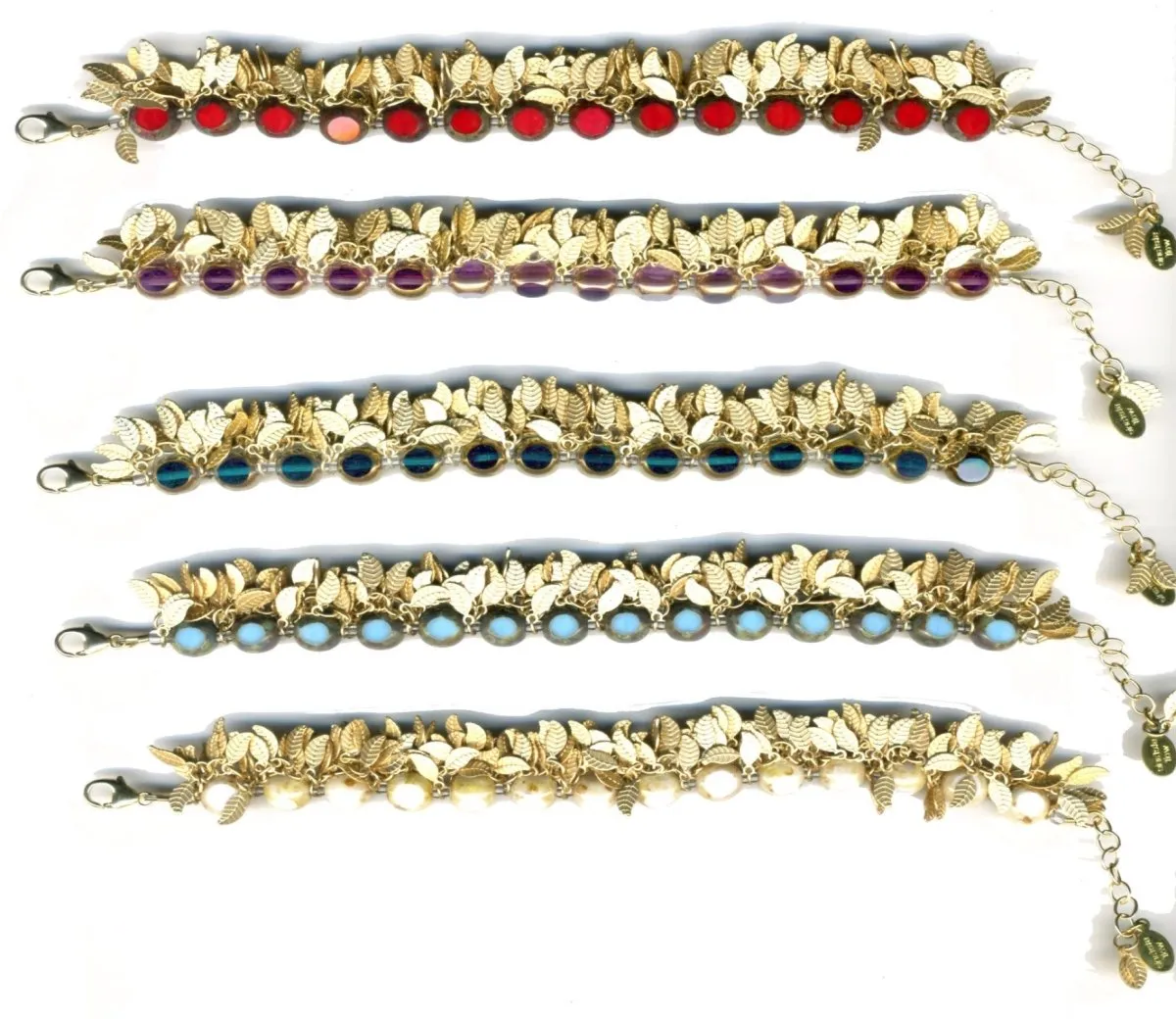 Gold Leaf Fringe Bracelet