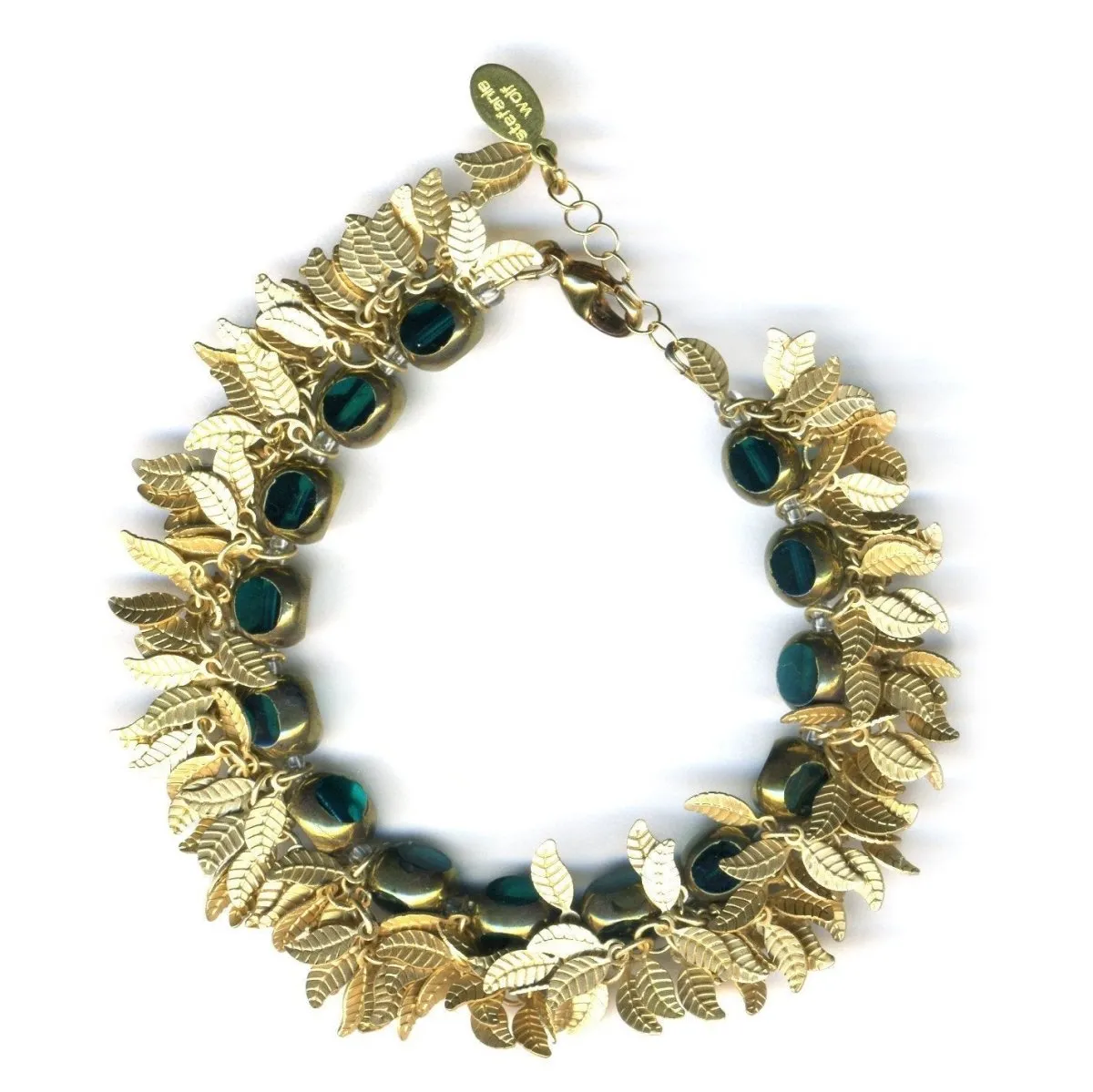 Gold Leaf Fringe Bracelet
