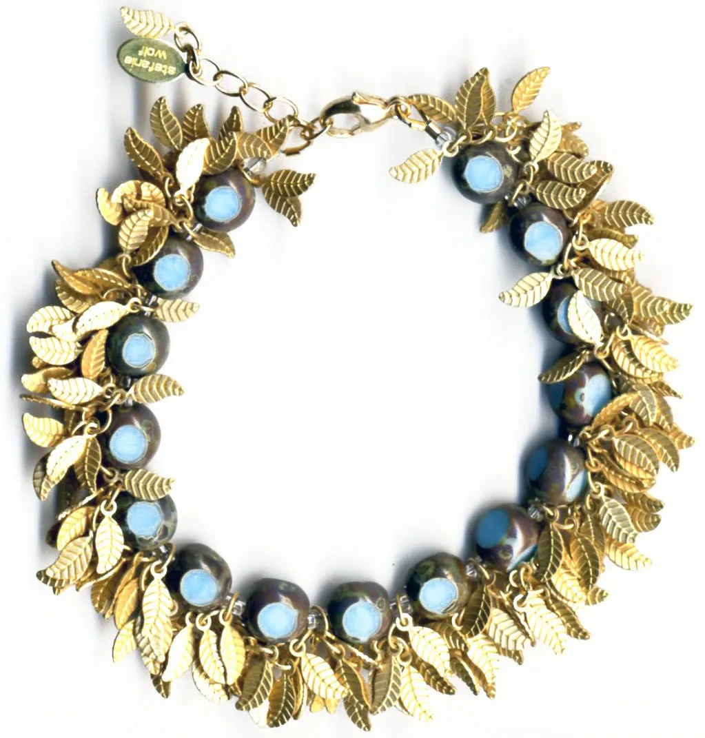 Gold Leaf Fringe Bracelet