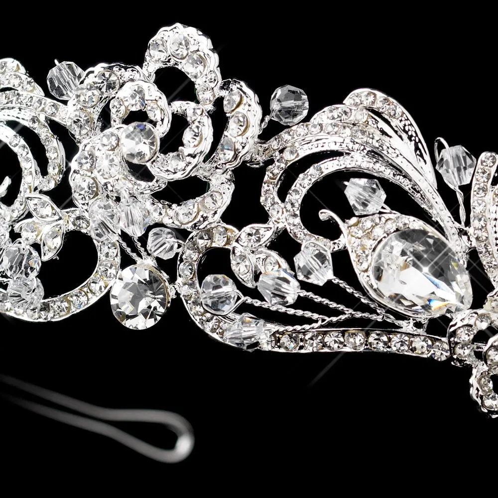 Gorgeous Swarovski Crystal Swirl Bridal Tiara Headpiece