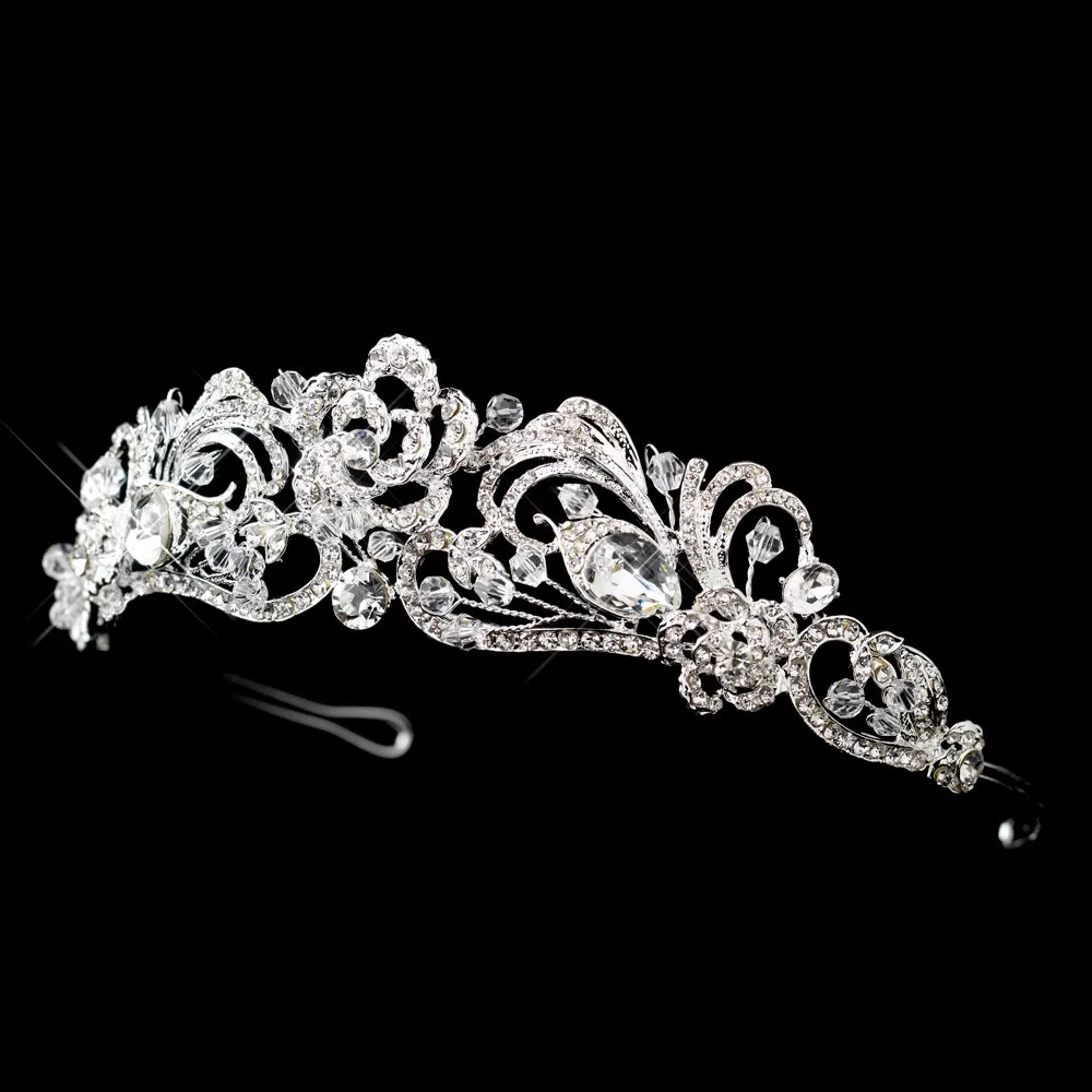 Gorgeous Swarovski Crystal Swirl Bridal Tiara Headpiece