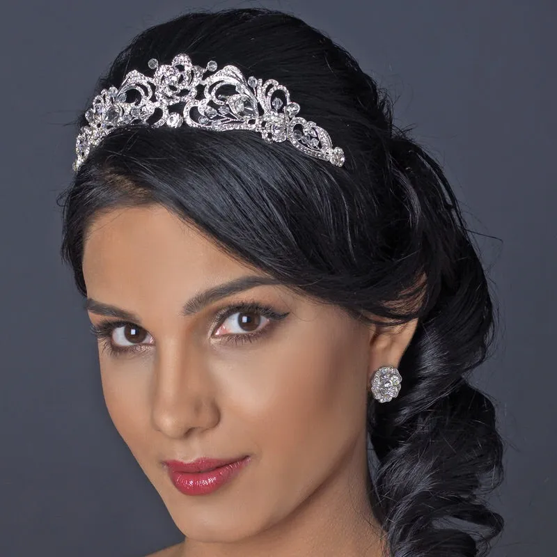 Gorgeous Swarovski Crystal Swirl Bridal Tiara Headpiece