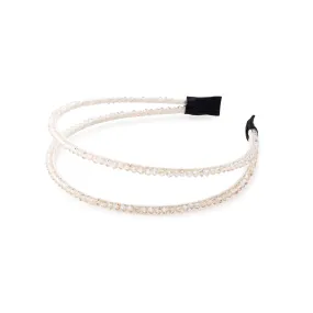 Halo Luxe Twinkle Double Tiara - Champagne