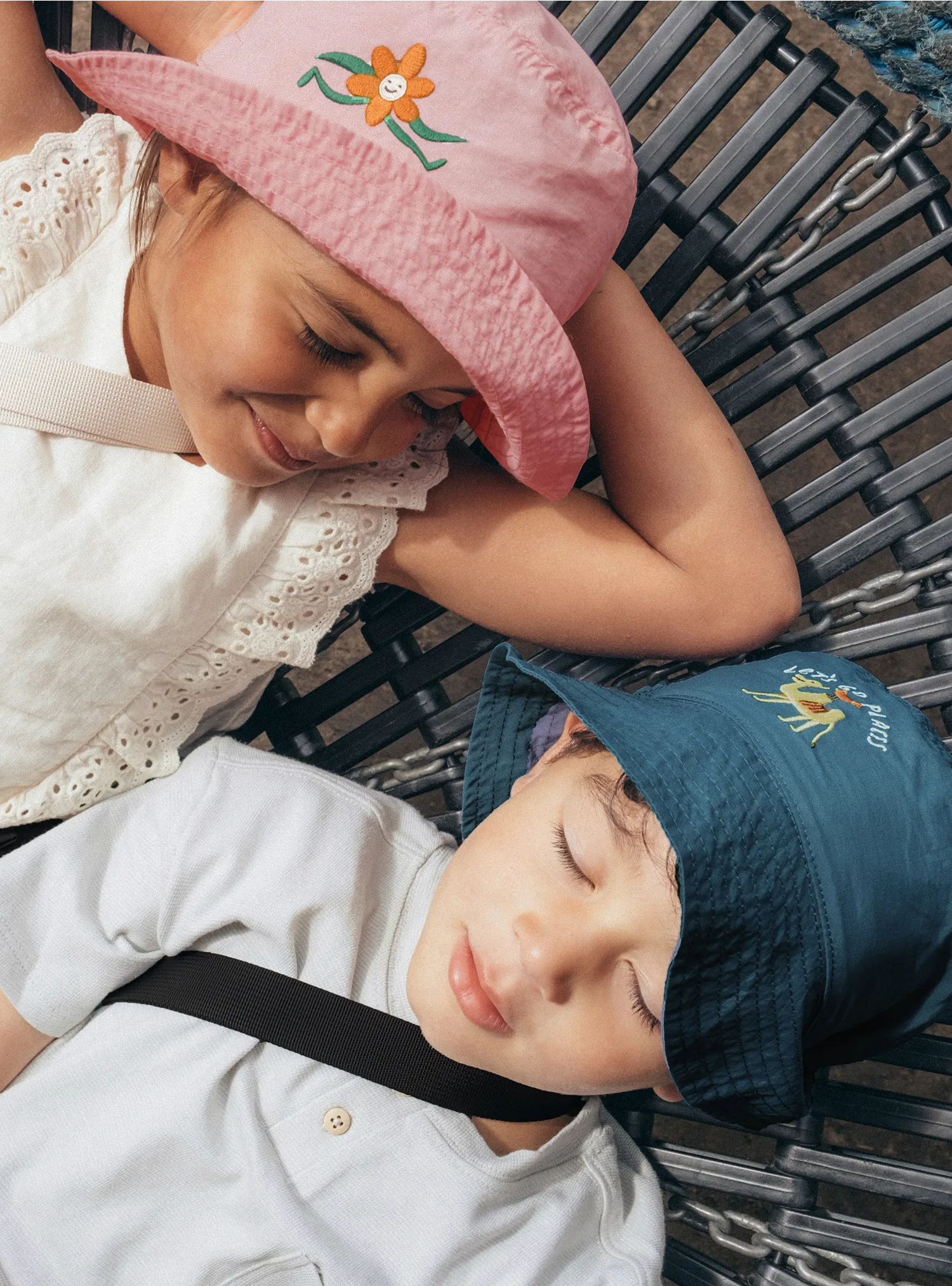 Happy Flower Kids Pocket Bucket Hat
