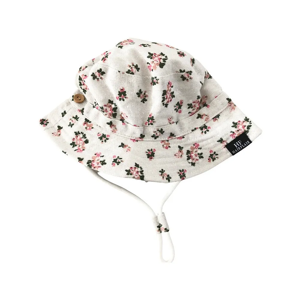 Hats - Kids Pink Posy 6-12mths