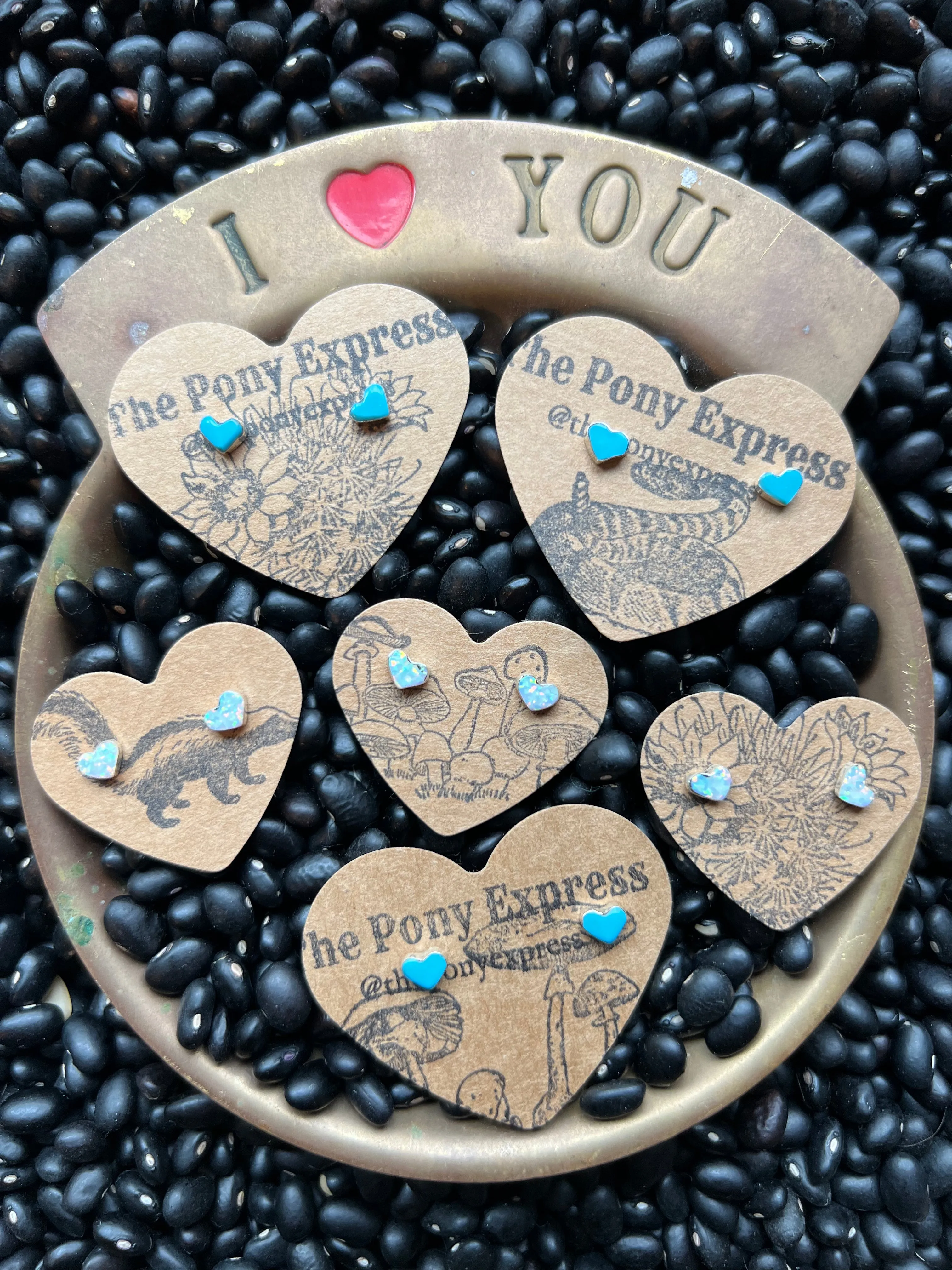 Heart Studs