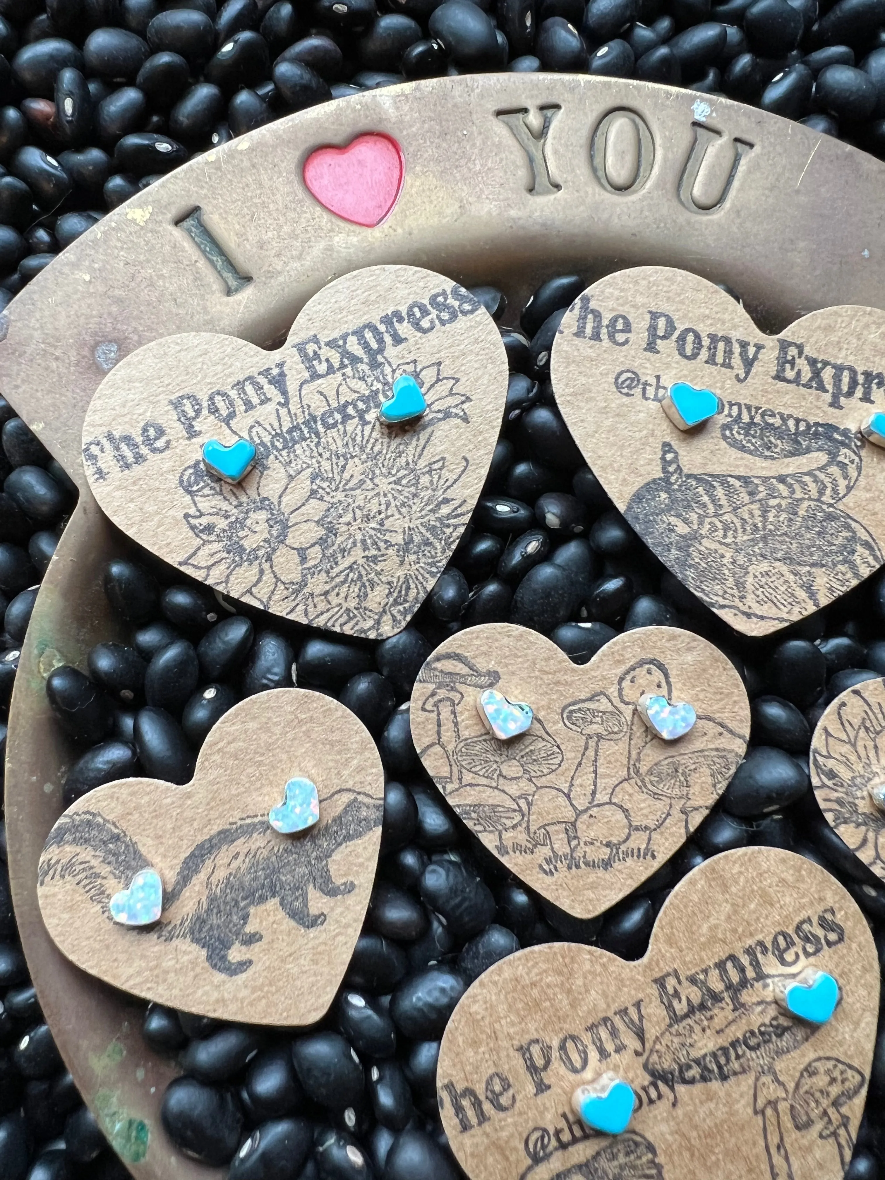Heart Studs