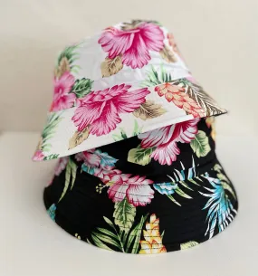 Hibiscus Bloom Cap, Hibiscus Bloom hat mother gifts, mom cap, Bucket Hat