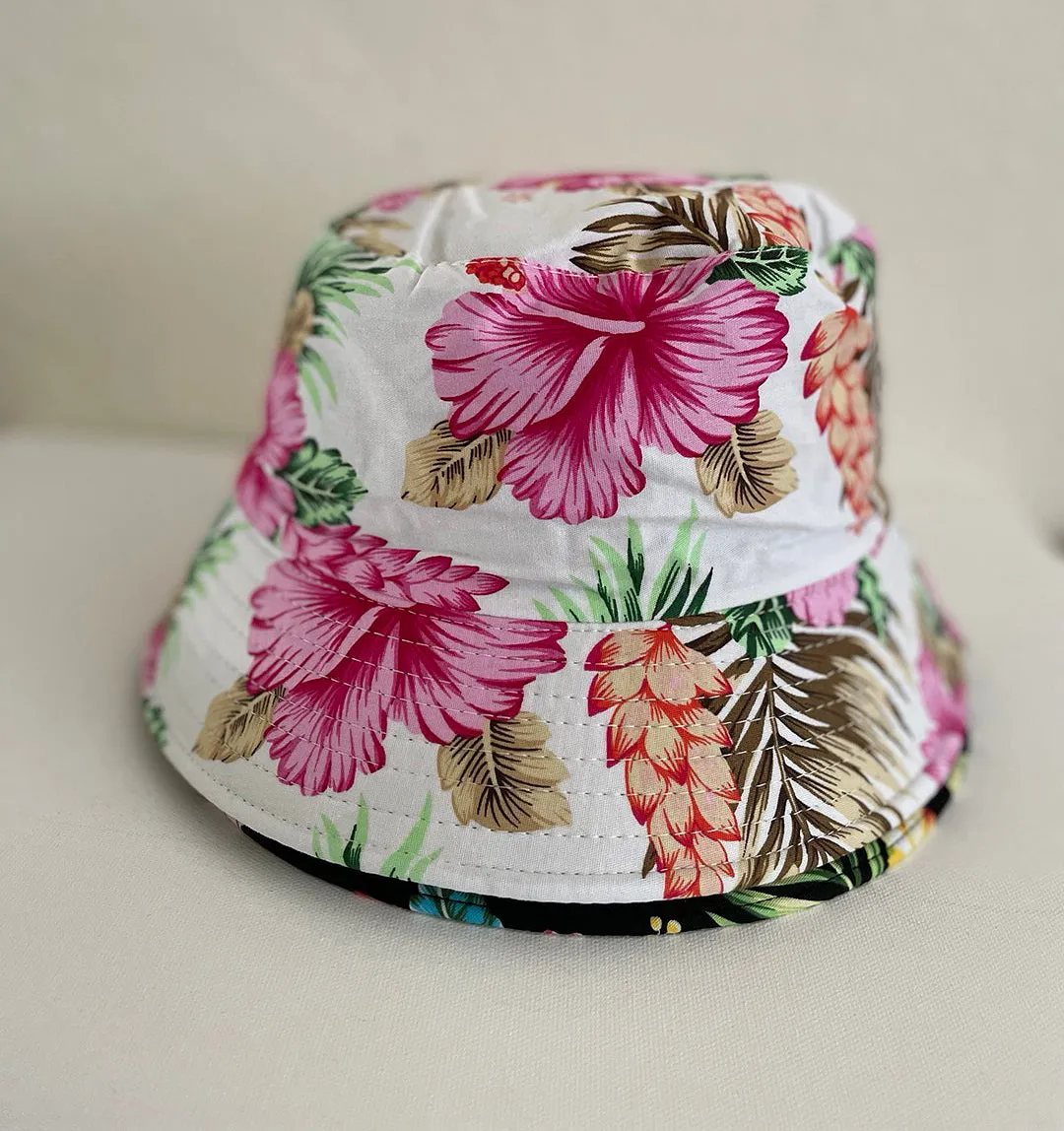 Hibiscus Bloom Cap, Hibiscus Bloom hat mother gifts, mom cap, Bucket Hat