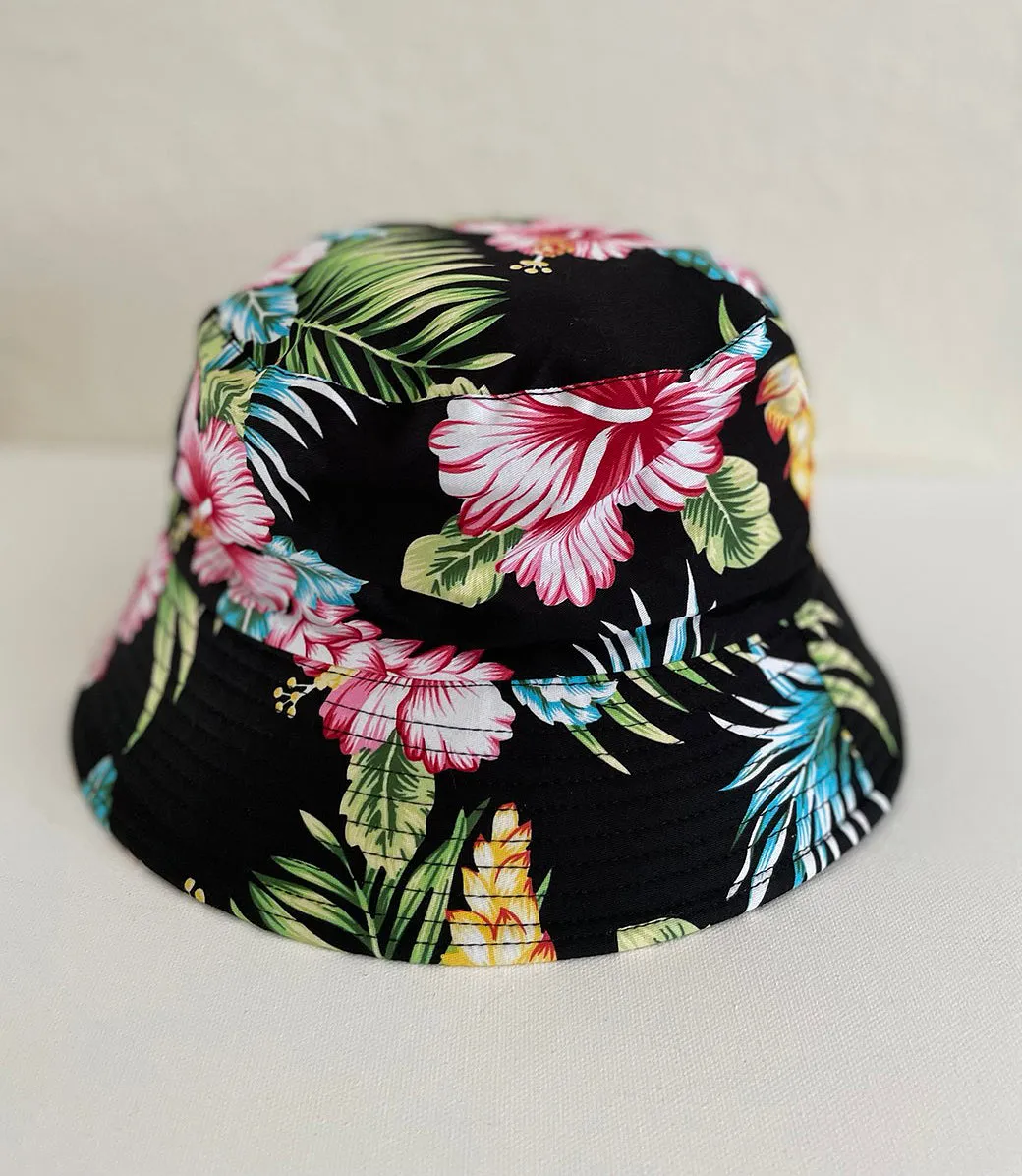 Hibiscus Bloom Cap, Hibiscus Bloom hat mother gifts, mom cap, Bucket Hat