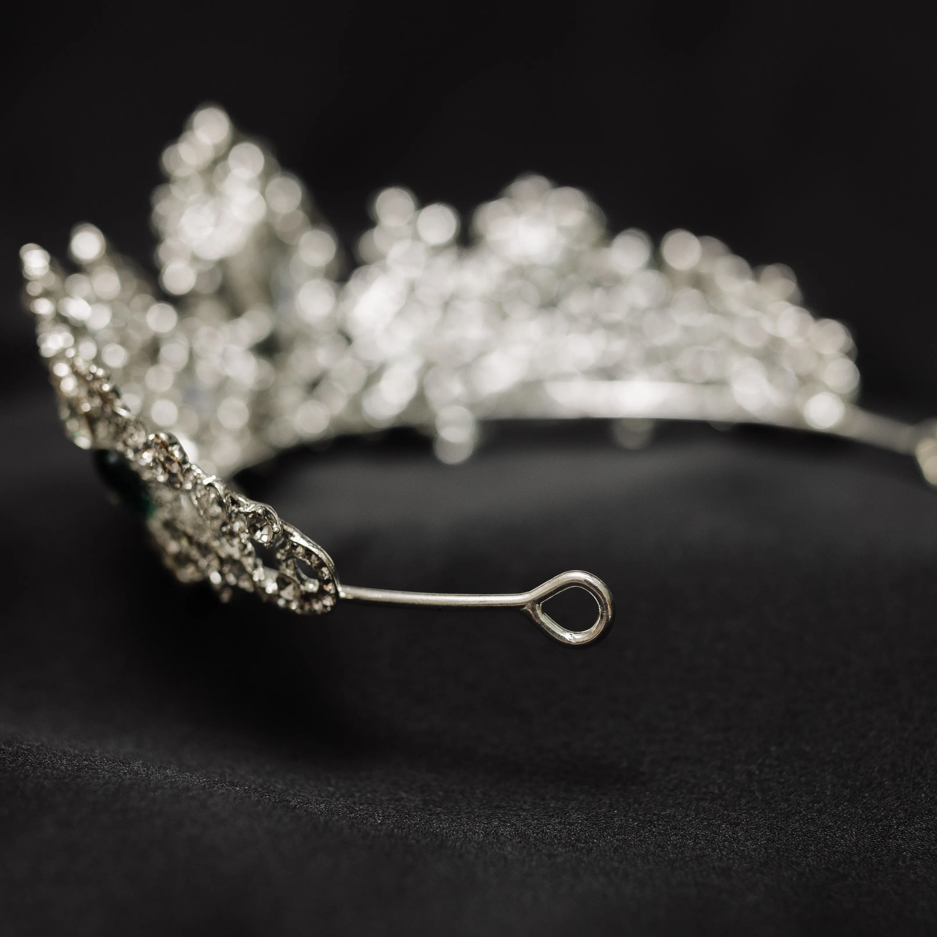 Imogen's Tiara in Green & Silver