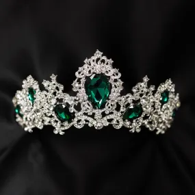 Imogen's Tiara in Green & Silver