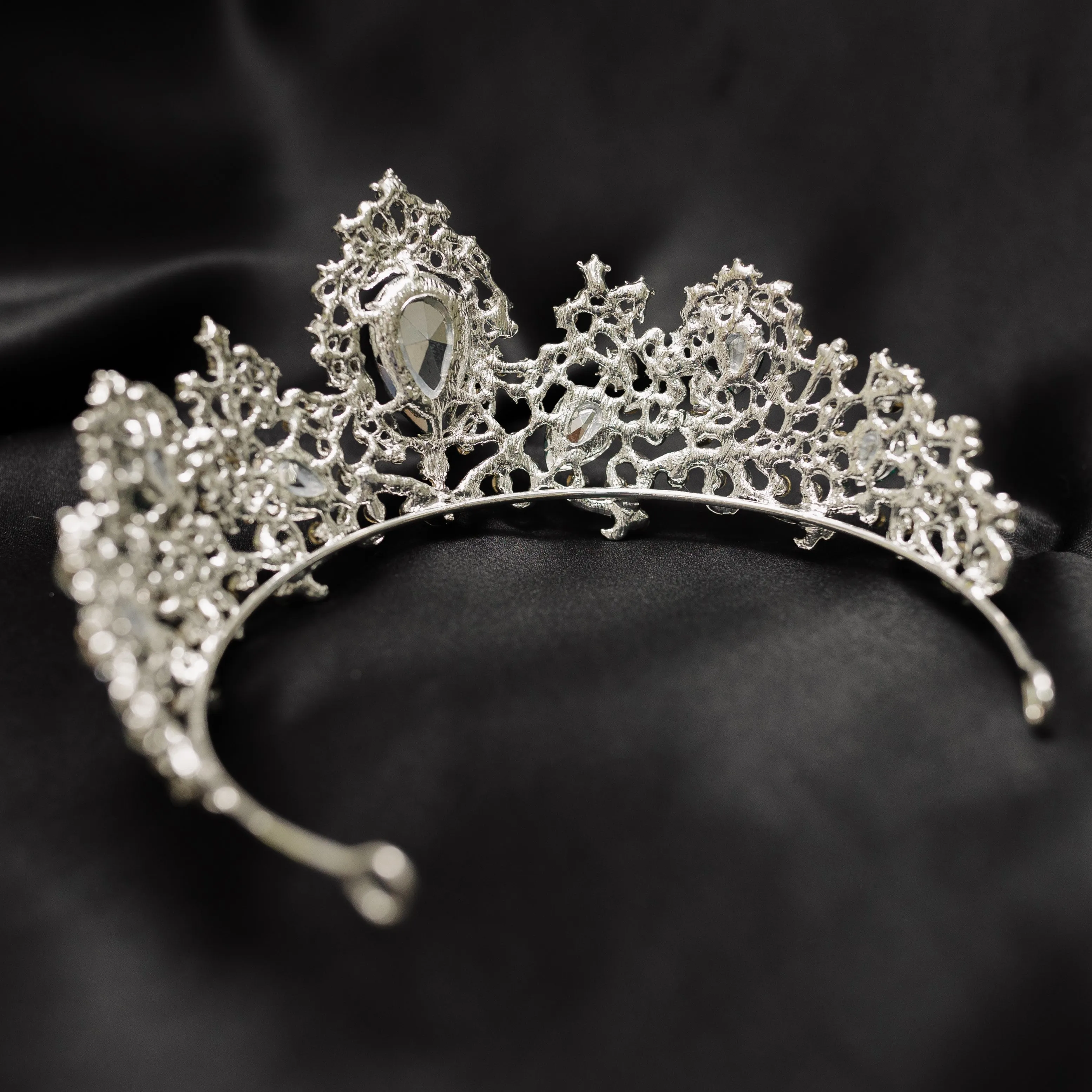 Imogen's Tiara in Green & Silver