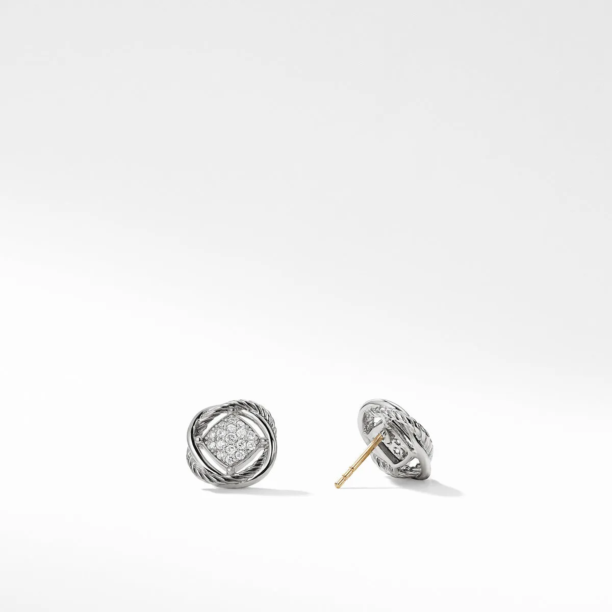 Infinity Earrings with Diamonds