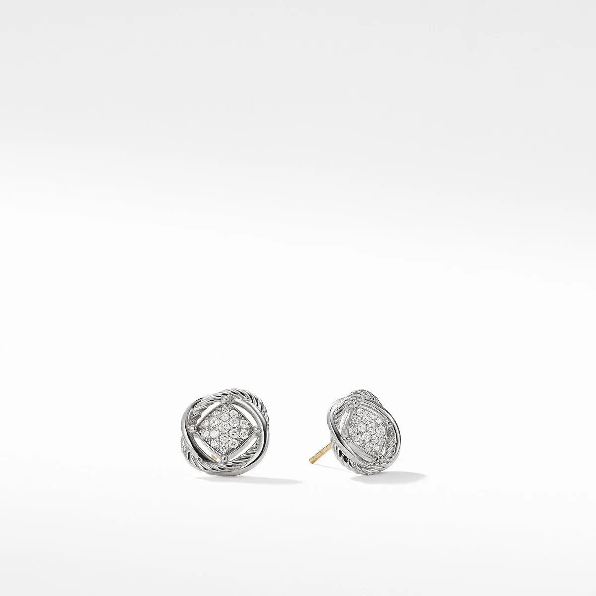 Infinity Earrings with Diamonds