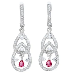 Interloop Drop CZ Earrings IJ15CSSER017