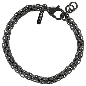 Invicta Men's Bracelet - Elements 9.25" Black Stainless Steel Hook Buckle | 39642