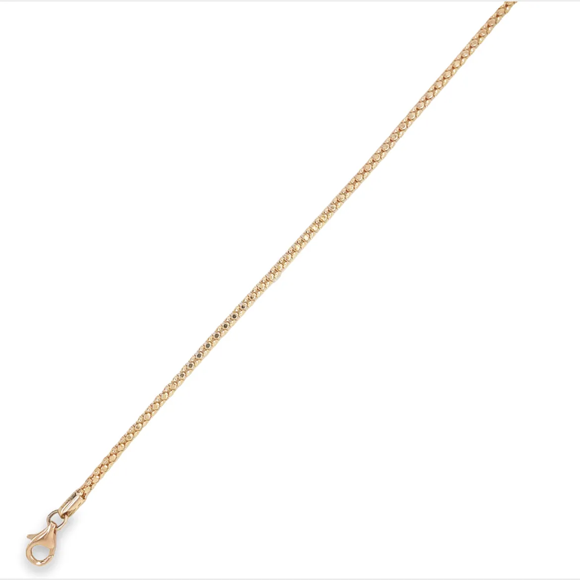 Italian Rose Gold Mesh Style Bracelet