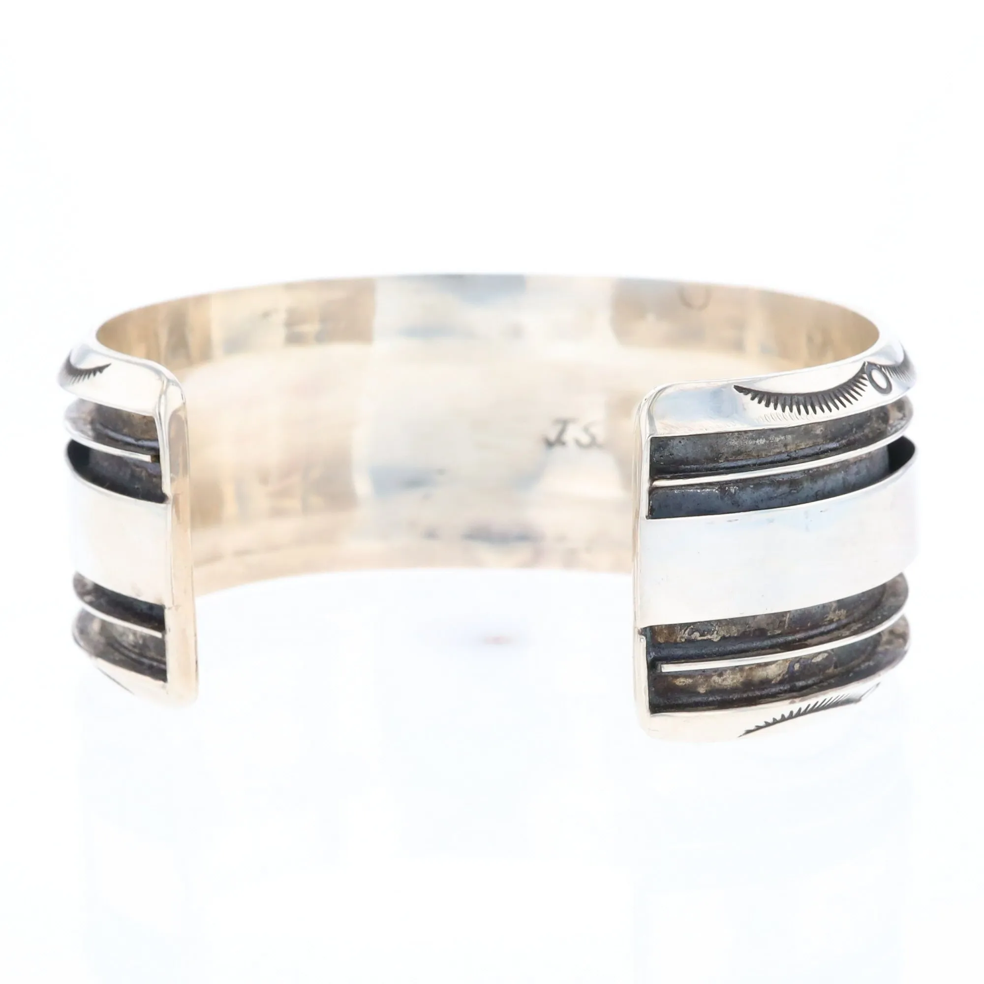 Jackie Singer Navajo Coral Cuff Bracelet