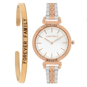 Joker & Witch Elixir Rosegold Analog Watch Bracelet Set for Women